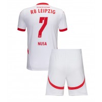 RB Leipzig Antonio Nusa #7 Heimtrikotsatz Kinder 2024-25 Kurzarm (+ Kurze Hosen)